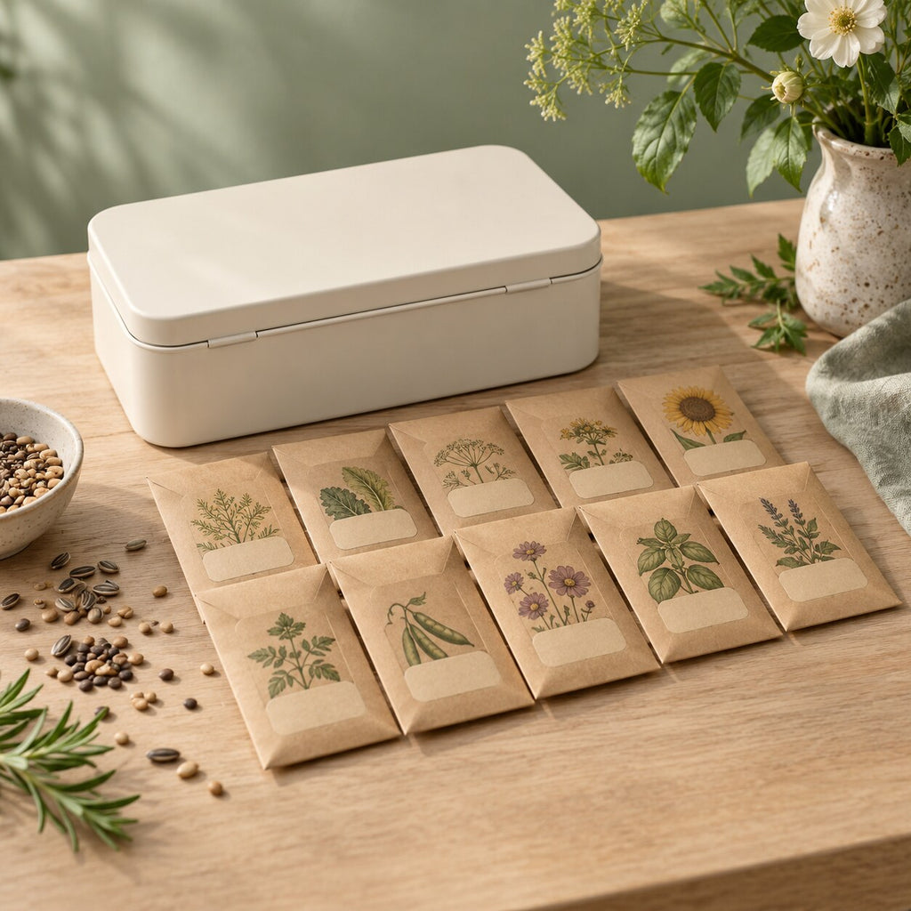 Seed Keeper Organizer Tin — Lifestyle scene